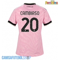 Camisa de time de futebol Juventus Andrea Cambiaso #20 Replicas 2º Equipamento Feminina 2026-27 Manga Curta
